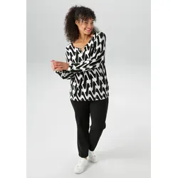 Aniston PLUS Langarmshirt mit grafischer Alloverdruck von Aniston