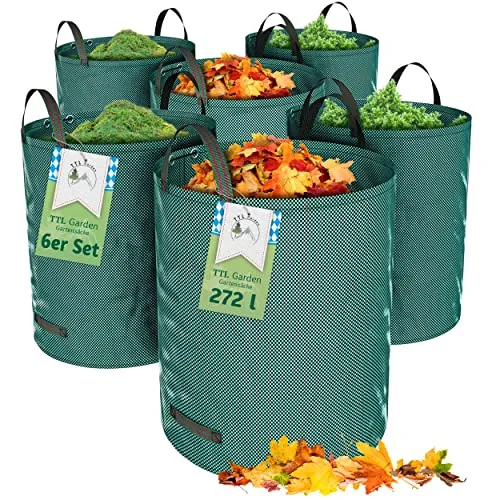 TTL GARDEN 6x 272L Gartensack in grün von TTL GARDEN