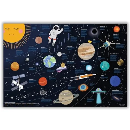 Kinder-Schreibtischunterlage im Weltraumdesign | 60 x 40 cm von Close Up
