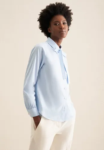 Seidensticker Damen Hemdbluse blau gestreift, Größe 42 - Elegante Bluse aus hochwertiger Baumwolle, ideal für Business und Freizeit, vereint zeitlosen Stil mit modernem Design.