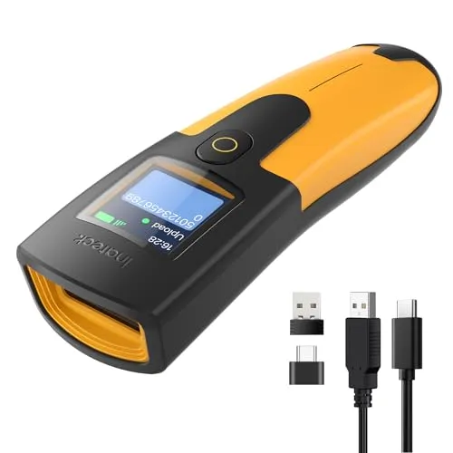 Inateck Kabelloser Barcode Scanner 1D mit Display von Inateck