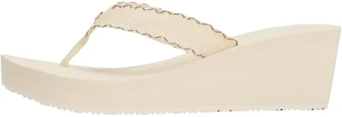 Tommy Hilfiger WEDGE BEACH SANDAL Damen Sandalen in beige von Tommy Hilfiger