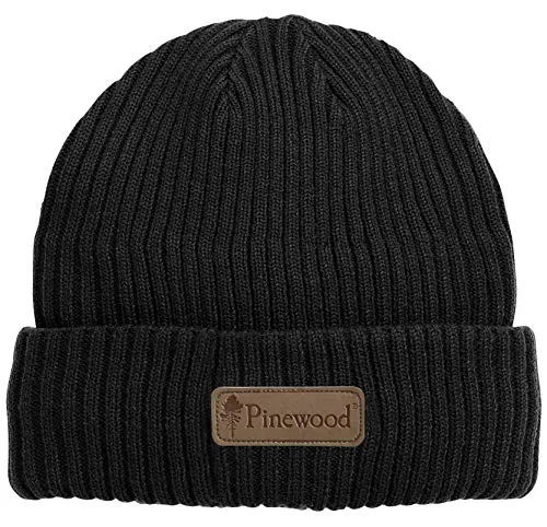 Pinewood Unisex Stöten strik Mütze, Schwarz, Einheitsgröße EU