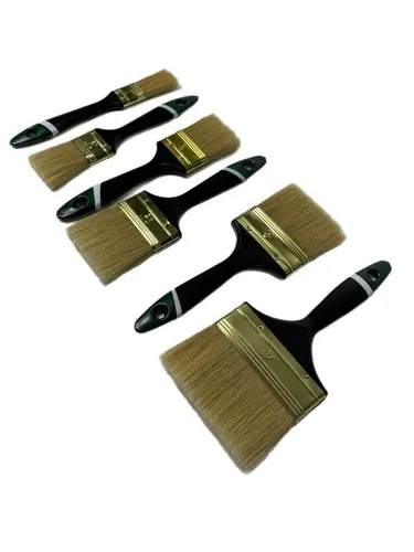 Malerpinsel Set 72 tlg Flachpinsel 25-100 mm - 72-tlg. Flachpinsel Set mit Profi-Qualität, ideal für alle Lackier- und Renovierungsarbeiten. Ergonomischer Griff für komfortables Arbeiten ohne Ermüdung.