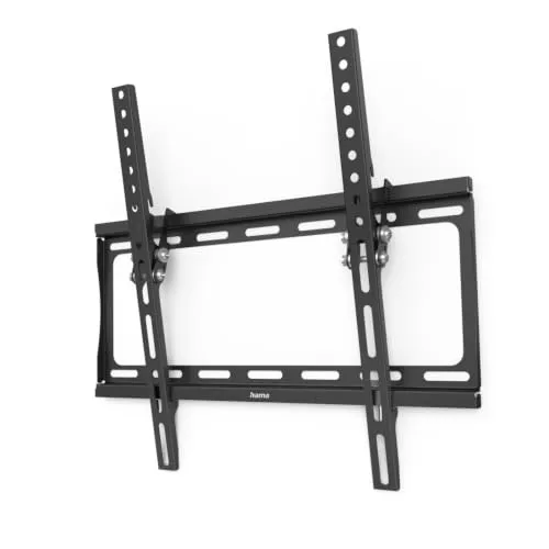 Hama TV Wandhalterung neigbar 32–75 Zoll (81–191 cm) – flach 2,4 cm, bis 35 kg, VESA 400x400 – Ultra Slim TV Halterung mit Montagezubehör