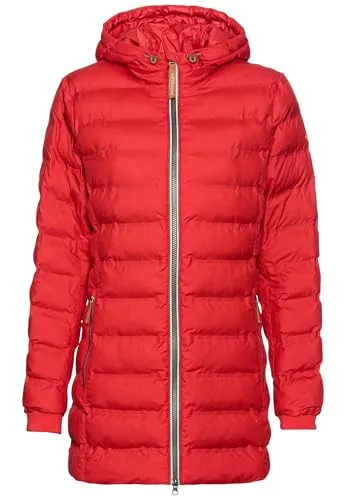 camel active Damen teXXXactive® Funktionsjacke – Rot - Funktionsjacke aus recyceltem Polyester, wasserdicht, winddicht und atmungsaktiv – ideal für aktive Frauen!
