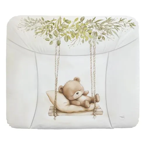 Ceba Baby® Wickelauflage 85x72 cm - Wasserdicht und abwaschbar für Jungen und Mädchen - Hochwertige Wickelauflage mit ergonomischer Form für optimalen Komfort. Wasserdicht und leicht zu reinigen. OEKO-TEX® Standard 100 zertifiziert für geprüfte Qualität. Perfekt für gängige Wickelkommoden.