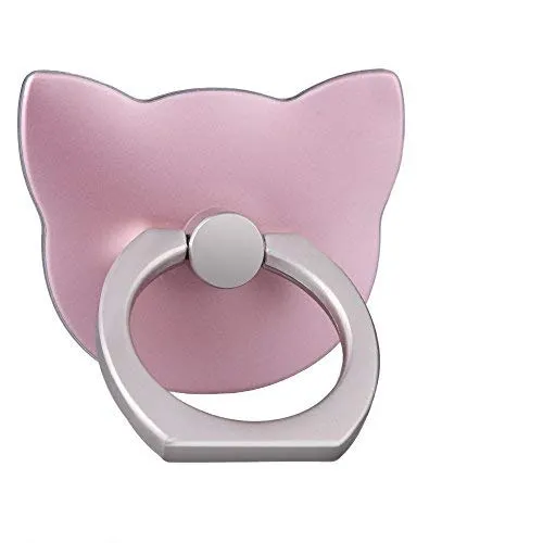 Iskip, Handy-Ringhalter und Ständer, Metall-Fingergriff-Ständer, Halterung für das Auto, für iPhone 6, 6S, 6Plus, 6S Plus, 7, 8, 7Plus, 8Plus, X, iPad, Samsung-Smartphone Ringständer, Tablet