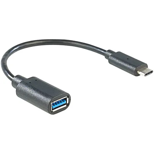 auvisio USB-3.0-Anschlusskabel C-Stecker auf A-Buchse, 15 cm