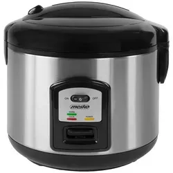 Mesko Reiskocher 1,5 Liter - Edelstahlgehäuse, 1000 Watt Leistung mit Warmhaltefunktion für perfekten Reis