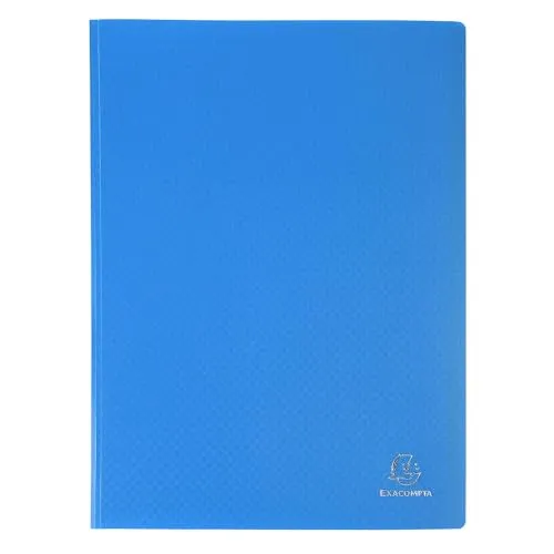 Exacompta 8550E Sichtmappe 12er Pack - Premium Sichtmappe aus blickdichten Kunststoff DIN A4 mit 50 Klarsichthüllen, ideal für Schule und Büro. Schmutzabweisend und kratzfest für optimalen Dokumentenschutz.