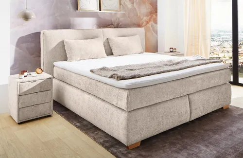 Boxspringbett VALENTINA in beige von Jockenhöfer
