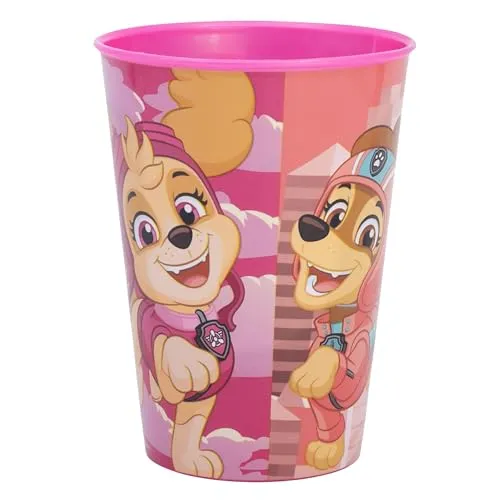 Stor Paw Patrol Kinderbecher 260ml aus Kunststoff - Wiederverwendbar, Bruchsicher, BPA-Frei - Idealer Trinkbecher für Kinder zu Hause und Schule