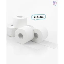 Toilettenpapier SMART-MAXI, 3-lagig, 65m pro Rolle, besonders ergiebig - Praktisches Toilettenpapier mit 3-lagiger Struktur und 65m pro Rolle. Ergibt 108 handelsübliche Rollen. 100% Zellstoff, wasserlöslich und verstopfungsfrei. Ideal für langanhaltenden Gebrauch im Haushalt.