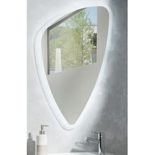 FACKELMANN Mirrors Organic LED Badspiegel 89x55 cm in silber von Fackelmann GmbH + Co. KG