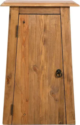 vidaXL Bad Wandschrank aus Kiefernholz - Hängeschrank fürs Bad im Retro-Stil, aus massivem Kiefernholz, bietet reichlich Stauraum und verleiht deinem Badezimmer rustikalen Charme.