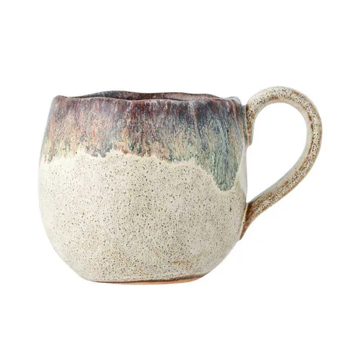 Bloomingville Becher ESTELLA Creme Weiß mit Henkel Tasse Kaffeebecher