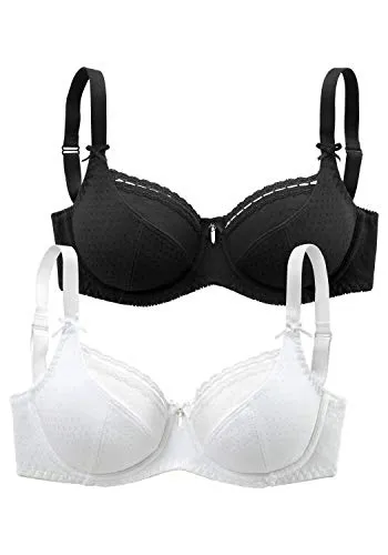 Bügel-BH PETITE FLEUR, Damen, Gr. 90, Cup D - Funktionsunterwäsche mit femininen Dirndl-Schnitt. Der BH bietet optimalen Halt und Komfort, ideal für große Größen, dank breiterer Träger und elastischen Nähte.