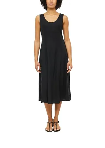 s.Oliver Midi Kleid aus Leinenmix – stilvoll und bequem in schwarz von s.Oliver