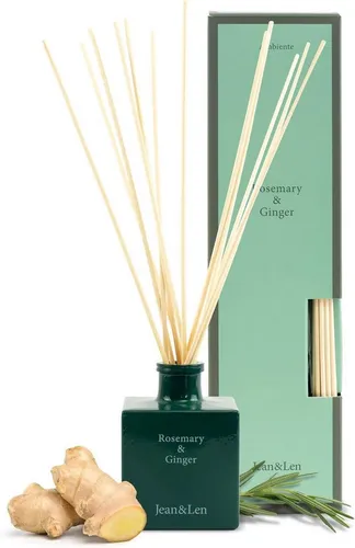 Jean & Len Raumduft Rosemary & Ginger 100 ml - Aromatherapie mit erfrischendem Rosmarin und Ingwer, ideal für eine entspannende Atmosphäre in jedem Raum.