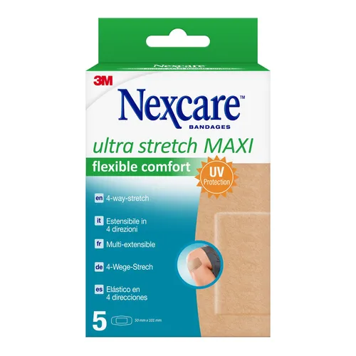 Nexcare® Ultra Stretch MAXI Flexible Comfort Pflaster 5 x 10 cm, beige N8-5-1M