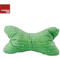 POWER INN® Leseknochen | Grün | Nackenkissen | Reisekissen