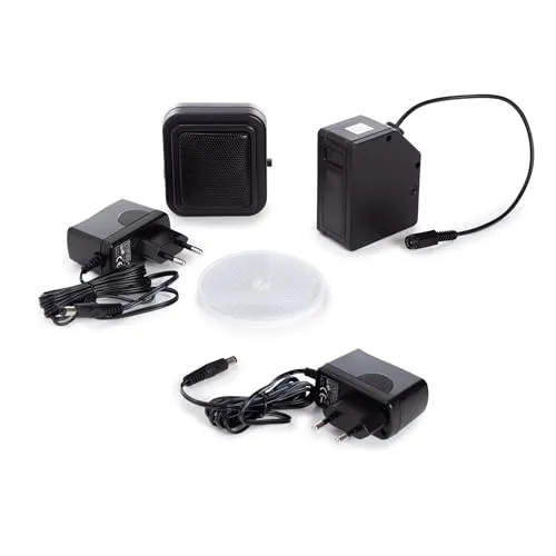 Mini-Reflexions-Lichtschranke, kabellos, Reichweite 7 m - Bewegungsmelder mit kabelloser Installation und einer Reichweite von 7 m, ideal für flexible Sicherheitslösungen im Innen- und Außenbereich.