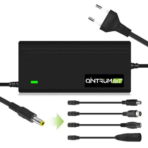 Qintrumiot 36V 2A elektroscooter Ladegerät, 42V 2A Hoverboard Ladekabel Elektroroller-Ladegerät für e-Scooter Xiaomi M365/1S/Lite/MI 3/Pro/Pro 2, Ninebot ES1/ES2/E22/E25