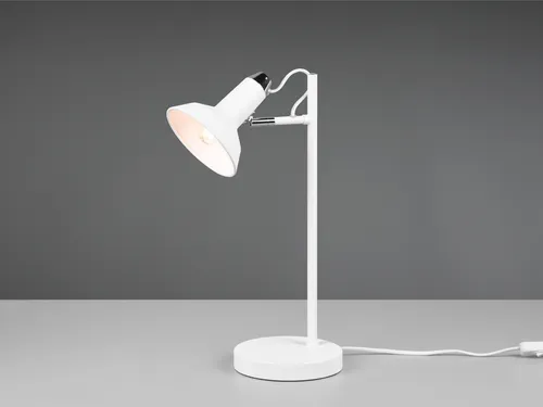 Moderne Tischleuchte Metall Weiß matt