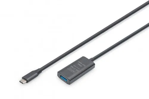Digitus Aktives USB 3.2 Gen1 5G Verlängerungskabel, USB-C - USB-A, 5m