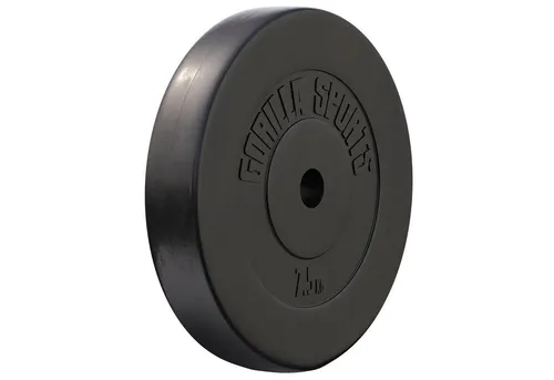 GORILLA SPORTS Hantelscheiben Einzeln/Set, 1,25 - 30kg, Gewichtsscheiben, 30mm Bohrung, Kunststoff