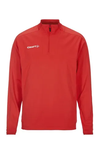 Craft Sport-Langarmshirt Evolve 2.0 Halfzip, Herren, Größe: XXL, rot - Funktionsunterwäsche, elastisches Midlayer-Trikot aus 100% recyceltem Polyester, bietet hervorragenden Feuchtigkeitstransport und reduziert den ökologischen Fußabdruck.
