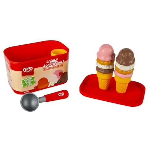 Casdon Ola Spielzeug-Eiscremeeimer mit Eiskugelportionierer von Casdon