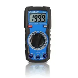 PeakTech 1040 – True RMS Digital Multimeter - Multimeter für Elektrohandwerk mit manuellem Bereich, robustem Gehäuse und vielseitigen Messfunktionen wie Widerstand und Temperatur.