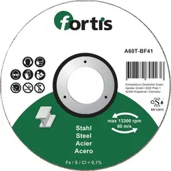 FORTIS Trennscheibe 4317784704281 125 x 2,5mm, gekröpft