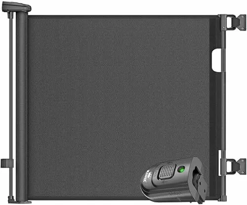 KIDIZ® Treppenschutzgitter Türschutzgitter ausziehbar 0-180CM | kindersicheres Treppengitter für Babys & Haustiere | Schutzgitter für Treppen & Türen Absperrgitter inkl. Bodenanker & Montagezubehör