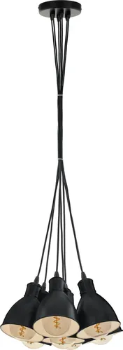 EGLO Pendellampe Priddy, 7-flammige Vintage Pendelleuchte von EGLO