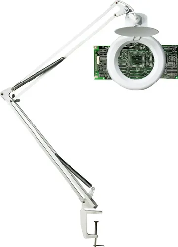 Unilux Lupenleuchte Zoom mit Tischklemme