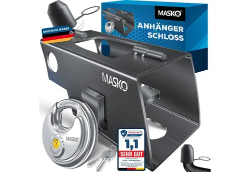 MASKO® Anhängerschloss für Anhänger von Masko