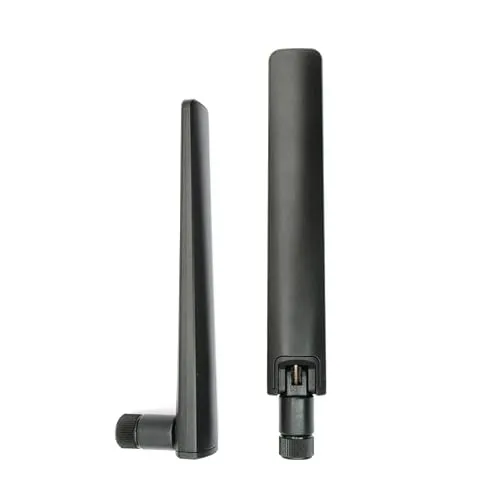 2er-Pack 10dBi WiFi 6E Tri-Band Antenne RP-SMA Stecker – 2.4/5/5.8GHz Omnidirektional Hochleistungs-MIMO für Router, PCIe-Karte, USB-Adapter, Überwachungskamera, ASUS/TP-Link/Netgear