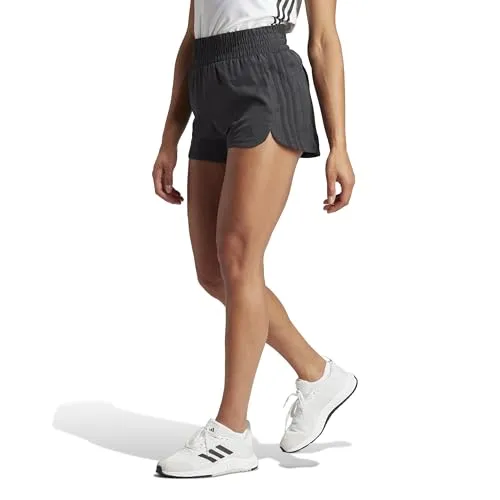 adidas Damen Pacer 3-Stripes Training Woven Shorts, Black, XXS