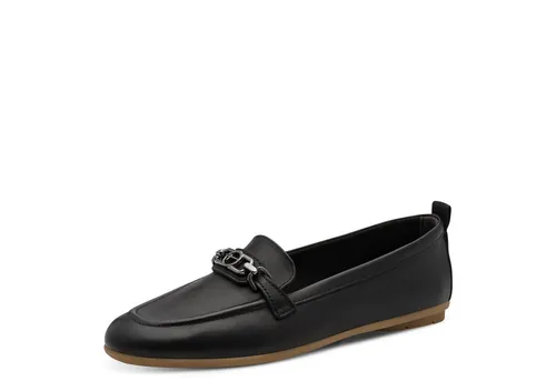 Tamaris Mokassin Schwarz 37 EU - Eleganter Tamaris Mokassin in Größe 37, aus hochwertigem Glattleder. Mit flachem Absatz von 1,5 cm ideal für den täglichen Komfort und vielseitige Outfits.