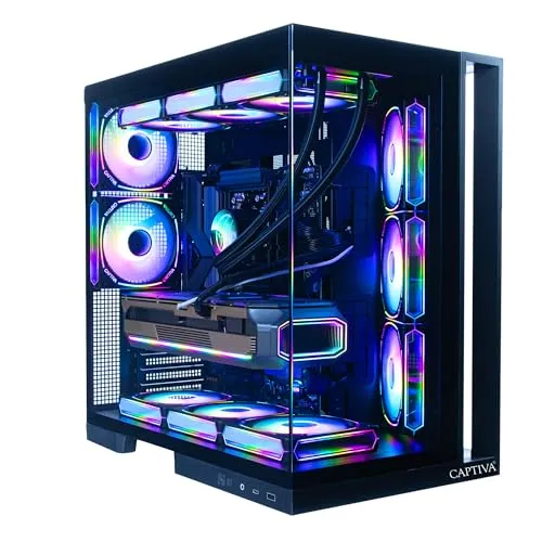 CAPTIVA Highend Gaming I93-211 PC - Highend Gaming PC mit Intel Core i5, GeForce RTX 5070 und 32 GB RAM. Ideal für Gamer, die Leistung und Geschwindigkeit suchen. Inklusive gratis Game Coupon!