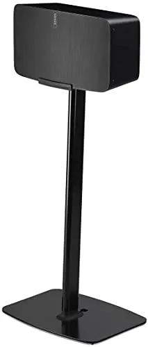 Flexson Bodenständer für Sonos Five und Play:5 - Schwarz - Lautsprecherständer mit maßgeschneidertem Design, ideal für Sonos Five/Play:5. Stabile Höhe, flexible Ausrichtung und cleveres Kabelmanagement für ein ordentliches Zuhause.