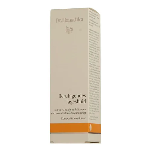 Dr. Hauschka Beruhigendes Tagesfluid 50 ml - Gesichtsfluid für empfindliche Haut, beruhigt Rötungen und spendet langanhaltende Feuchtigkeit. Ideal als Make-up Grundlage und für einen entspannten Start in den Tag.
