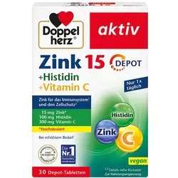 Doppelherz Zink 15 + Histidin + Vitamin C Tabletten