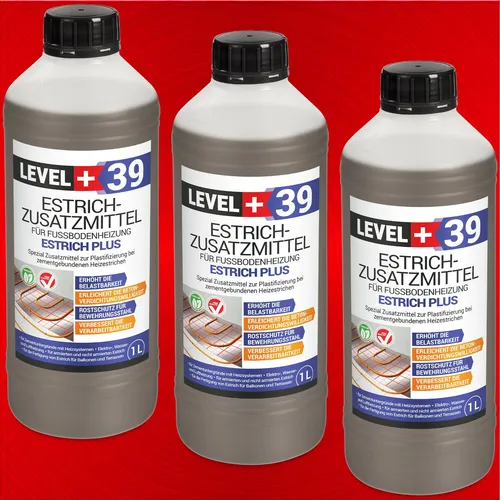 Profi Betonzusatzmittel 3L Zementestriche Estrichzusatz Heizestrich 3 x 1L  RM39