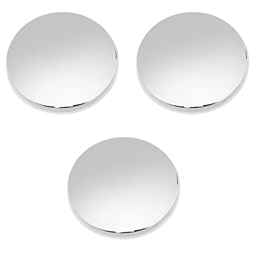 inodiref 3 Stücke Waschbeckenstöpsel Ablaufstopfen 38mm Becken Waschbecken Klicken Sinken Loch Abdeckung Pop Up Click Clack Stecker für Bad Eitelkeit Sink, Silber
