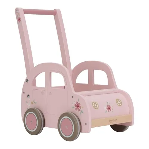 Little Dutch Laufwagen Schiebewagen Auto Holz Baby Kleinkind rosa - Fairy Garden