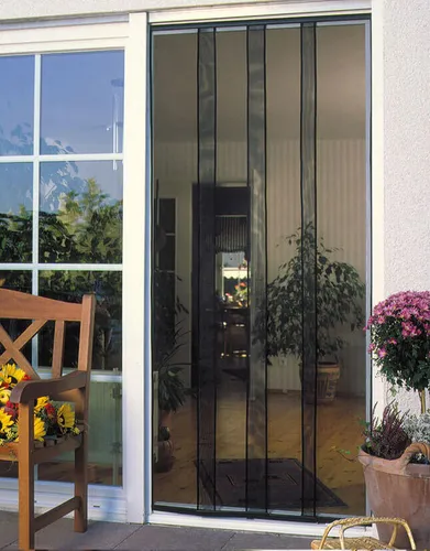 Fliegengitter Vorhang Tür Standard Schellenberg 100x220cm anthrazit